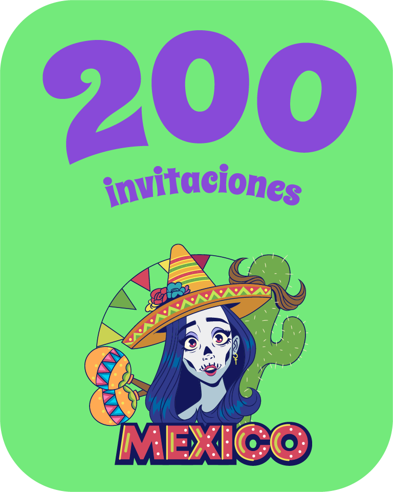 200 invitaciones