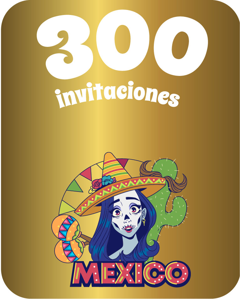 300 invitaciones